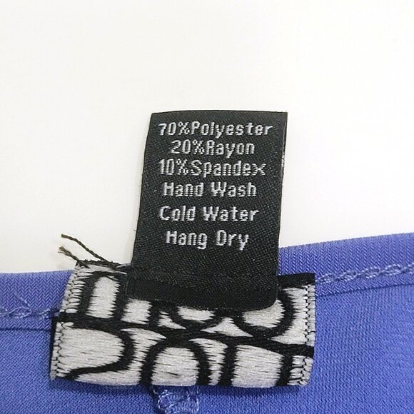 Clara Sunwoo Womens Long Sleeve Tunic Size XS Blue Keyhole Neck Asymmetric Hem - Picture 8 of 8